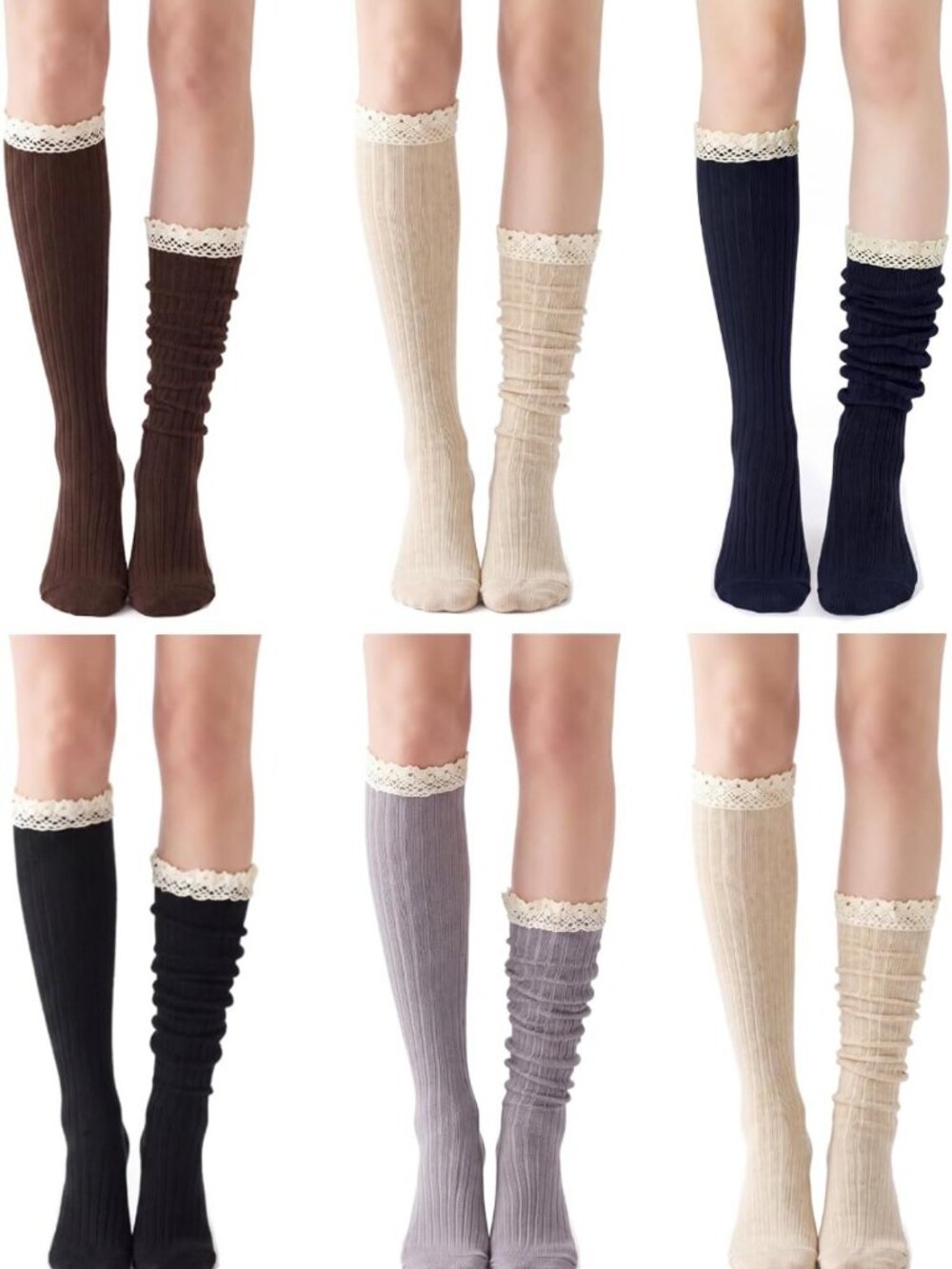 Knee High Lace Boot Socks for Women | Stylish & Cozy Winter Accessories